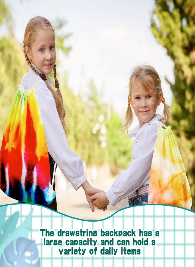 Conagel 15 Pcs Tie Dye Drawstring Bags White Cotton Drawstring Bags Tote Backpack Bulk Items to Tie Dye DIY Birthday Party Favors - Image 5